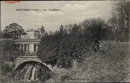 Ak Saint Vrain Essonne, Parc du Chateau