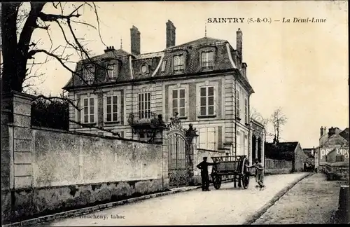 Ak Saintry Essonne, La Demi Lune