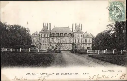 Ak Saint Jean de Beauregard Essonne, Le Chateau