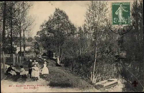 Ak Val de Marne Frankreich, Bords de Marne, Pres du Moulin