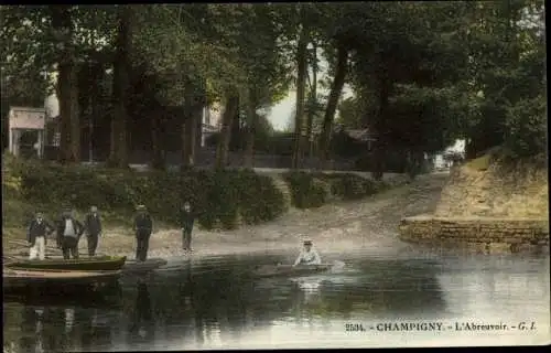 Ak Champigny Val de Marne, L'Abreuvoir