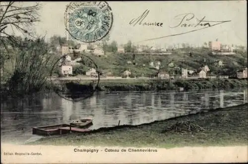 Ak Champigny Val de Marne, Coteau de Chennevieres