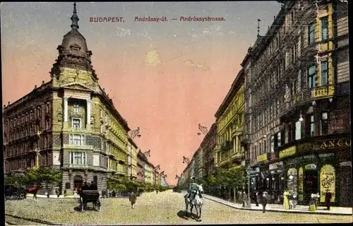 Ak Budapest Ungarn, Andrassystraße