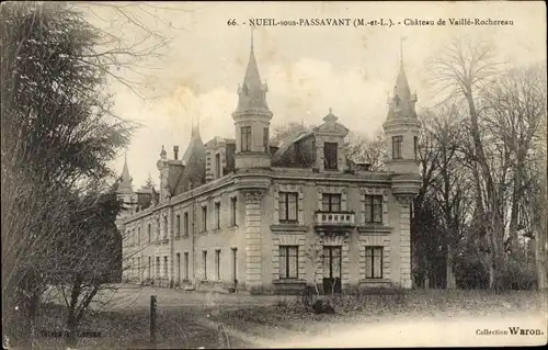 Ak Nueil sous Passavant Maine-et-Loire, Chateau de Vaille Rochereau