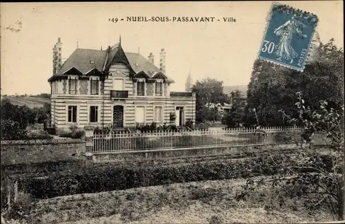 Ak Nueil sous Passavant Maine-et-Loire, Villa