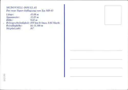 Ak McDonnell Douglas MD-83, Aero Lloyd, Deutsches Passagierflugzeug