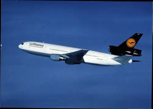 Ak Deutsches Passagierflugzeug, Lufthansa, McDonnell Douglas DC 10