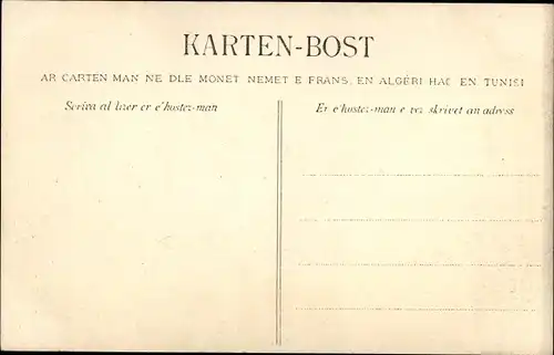 Ak Lorientaise, Frau in bretonischer Tracht