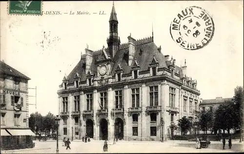 Ak Saint Denis Seine Saint Denis, La Mairie