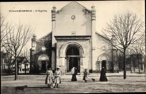 Ak Villemomble Seine Saint Denis, L'Eglise