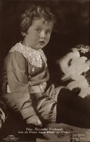 Ak Prinz Alexander Ferdinand, Sohn von August Wilhelm Prinz von Preußen, Liersch 7599