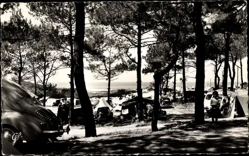 Ak Bidart Biarritz Pyrénées Atlantiques, Camping de Pavillon Royal, Sous les Pins