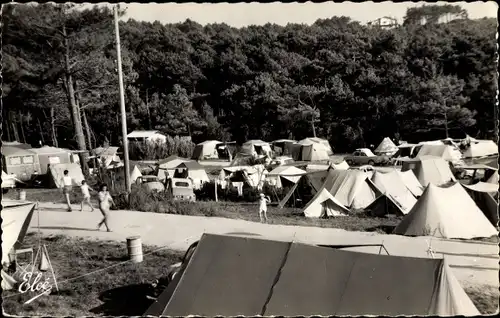 Ak Bidart Biarritz Pyrénées Atlantiques, Camping de Pavillon Royal, Artere Principale