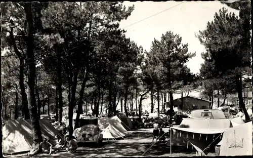 Ak Bidart Biarritz Pyrénées Atlantiques, Camping de Pavillon Royal, Sous les Pins