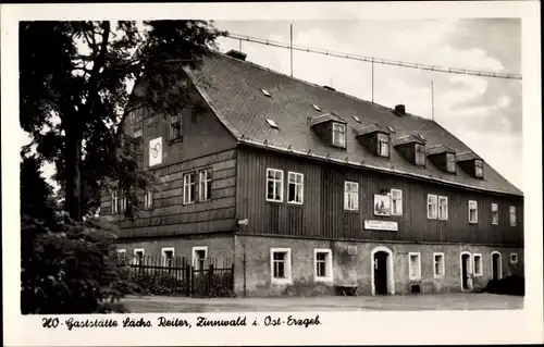 Ak Zinnwald Georgenfeld Altenberg im Erzgebirge, HO Gaststätte Sächs. Reiter