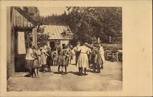 Ak Bärenfels Altenberg im Erzgebirge, Schülerinnenheim