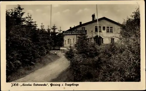 Ak Geising Altenberg im Erzgebirge, Jugendherberge Nicolai Ostrowski