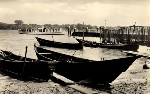 Ak Werder an der Havel, Ruderboote, Salondampfer