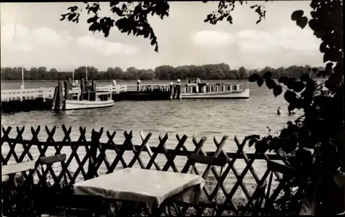 Ak Werder an der Havel, Havelpartie, Anlegestelle