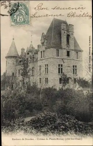 Ak Dourdan Essonne, Chateau du Plessis Mornay