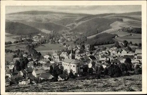 Ak Duszniki Zdrój Bad Reinerz Schlesien, Panorama vom Ort