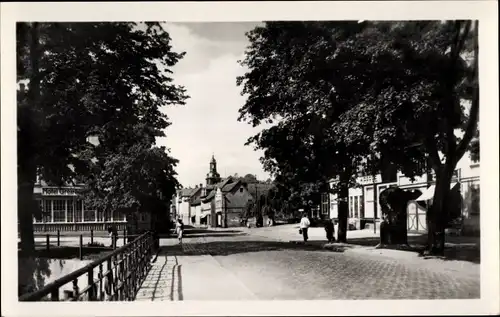 Ak Bad Blankenburg in Thüringen, Straßenpartie