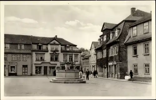 Ak Bad Blankenburg in Thüringen, Markt