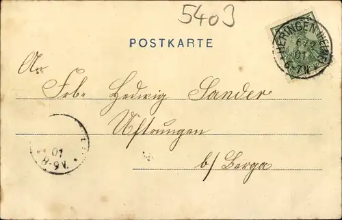 Ak Greußen in Thüringen, Bahnhofstraße