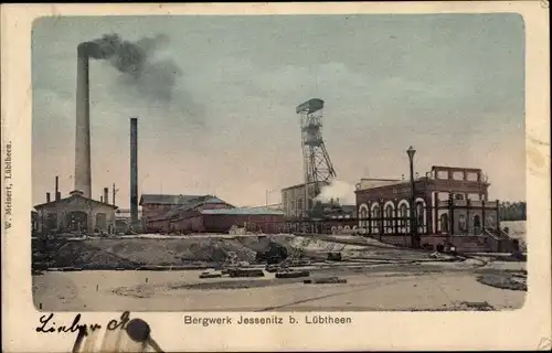 Ak Jessenitz Lübtheen in Mecklenburg, Kaliwerke, Bergwerk