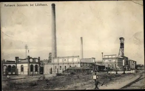 Ak Jessenitz Lübtheen in Mecklenburg, Kaliwerke