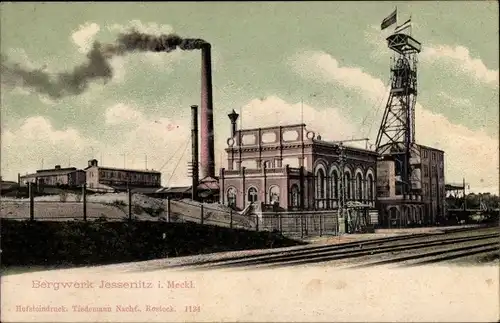 Ak Jessenitz Lübtheen in Mecklenburg, Kaliwerk, Bergwerk