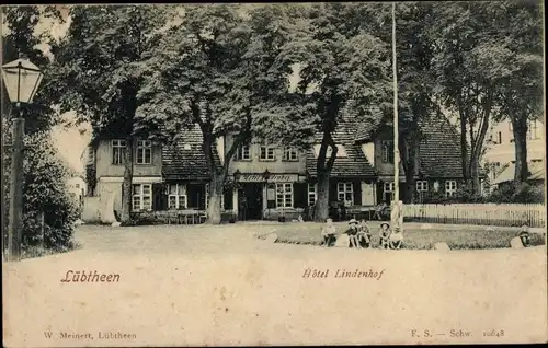 Ak Lübtheen in Mecklenburg, Hotel Lindenhof