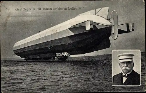 Ak Graf Zeppelin, lenkbares Luftschiff