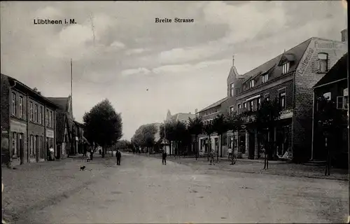 Ak Lübtheen in Mecklenburg, Breite Straße