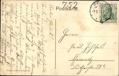 Ak Peitz in der Niederlausitz, Markt, Rathaus