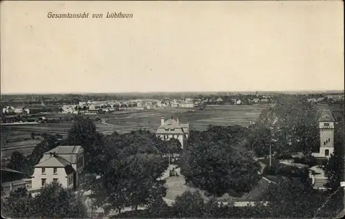 Ak Lübtheen in Mecklenburg, Blick auf den Ort mit Umgebung