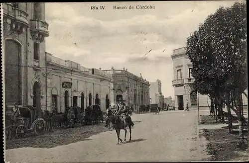 Ak Rio Cuarto Rio IV Argentinien, Banco de Cordoba