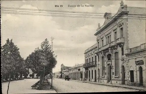 Ak Rio Cuarto Rio IV Argentinien, Banco de la Nacion