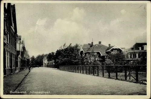 Ak Purmerend Nordholland Niederlande, Julianastraat