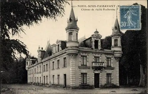 Ak Nueil sous Passavant Maine-et-Loire, Chateau de Vaille Rochereau