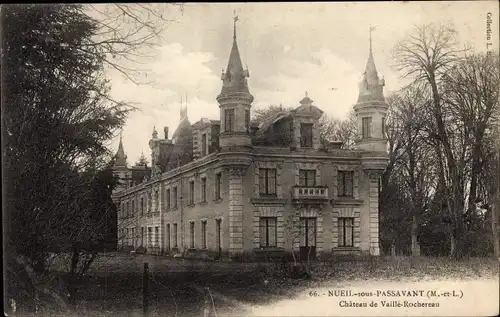 Ak Nueil sous Passavant Maine et Loire, Château de Vaille Rochereau