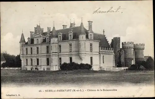 Ak Nueil sous Passavant Maine et Loire, Château de la Boissonniere