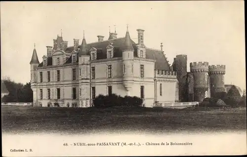 Ak Nueil sous Passavant Maine-et-Loire, Château de la Boissonnière