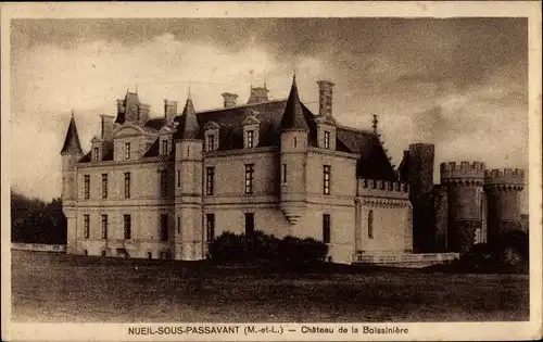 Ak Nueil sous Passavant Maine-et-Loire, Chateau de la Boissiniere