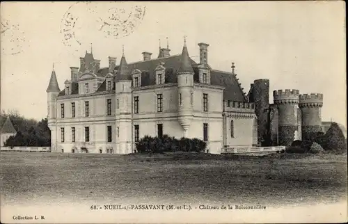 Ak Nueil sous Passavant Maine-et-Loire, Château de la Boissonniere