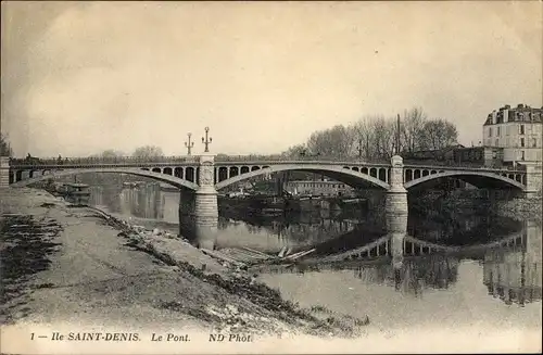 Ak Ile Saint Denis Seine-Saint-Denis, Le Pont