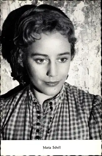 Ak Schauspielerin Maria Schell, Portrait, Die Brüder Karamasow, Gervaise