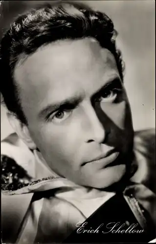 Ak Schauspieler Erich Schellow, Portrait