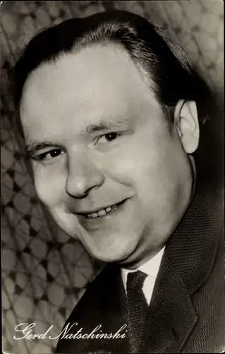 Ak Schauspieler Gerd Natschinski, Portrait