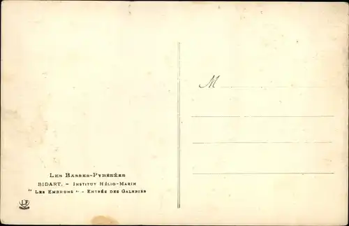 Ak Bidart Biarritz Pyrénées Atlantiques, Institut Helio Marin, Les Embruns